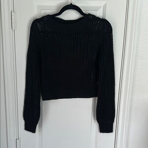 Black Knit Women's Sweater